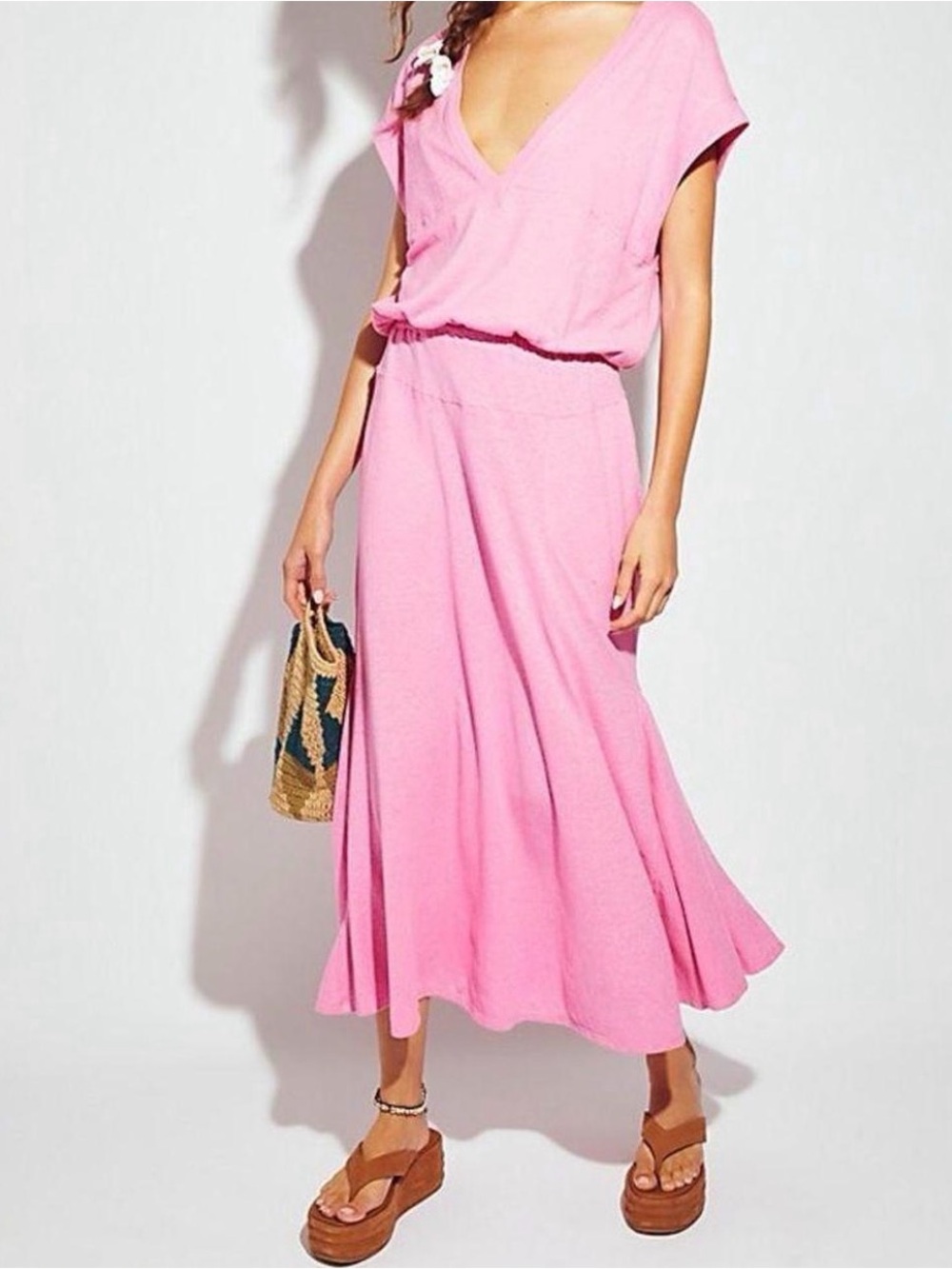 FP BEACH Free People Marlo Midi Dress Size xs